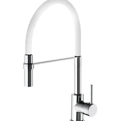 Rubinetto cucina monocomando Winter canna alta bianco