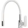 Rubinetto cucina monocomando Torpedo canna alta bianco