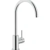Rubinetto cucina monocomando canna alta Live argento