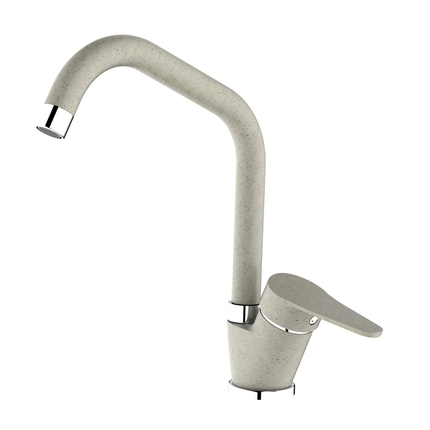 Rubinetto cucina monocomando canna alta Allen pietra