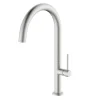 Rubinetto cucina monocomando canna alta Detroit acciaio