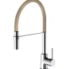 Rubinetto cucina monocomando Winter canna alta tortora