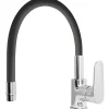 Rubinetto cucina monocomando Torpedo canna alta nero