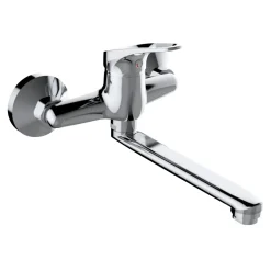 Rubinetto cucina monocomando a muro Jolly cromo