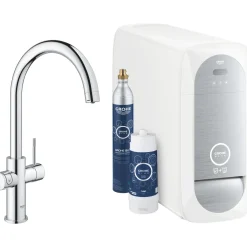 Rubinetto cucina monocomando canna alta per Grohe Blue Home Start cromo
