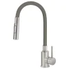 Rubinetto da cucina con bocca elastica 2 getti Idrostile antracite