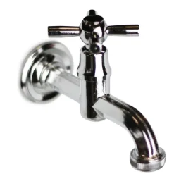 Rubinetto da esterno ornamentale in ottone cromato R7 C 13 mm (1/2")