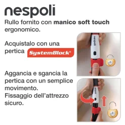 Rullo per pittura Rollmatic Teflon Soft Touch sup poco ruvide 22 cm