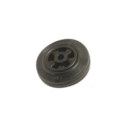 Ruota in gomma intera con cerchione in plastica 125x37x15 mm