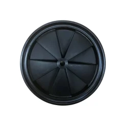 Ruota in PVC con cuscinetto radente e cerchione in plastica