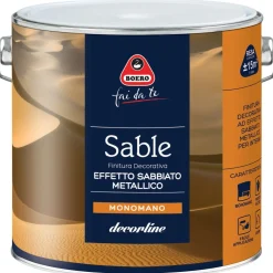 Sable arg. finitura decorativa effetto sabbiato 2,5 lt Boero