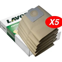 Sacchetti raccoglitori per aspiratori in carta Lavor 30 l 5 pz
