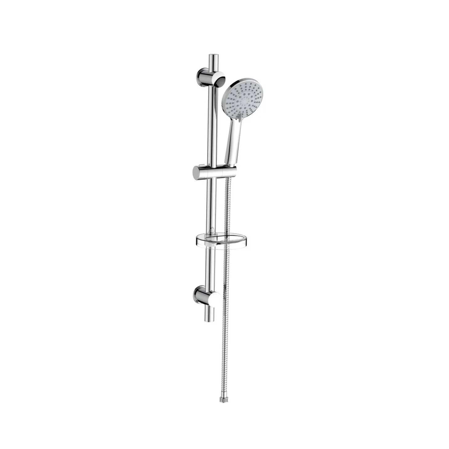 Saliscendi doccia Leonida in metallo set 80x165x720 mm cromo
