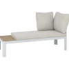 Salotto da giardino angolare Butterfield in alluminio 4 posti
