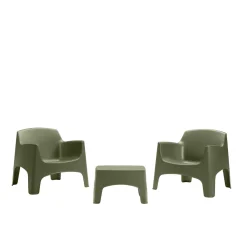 Salotto da giardino Ibiza Terrace 2 poltrone ed 1 tavolino Pine Green
