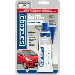 Saratoga silicone sigillante 60 ml nero