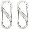 2 s-biner moschettoni doppi in acciaio inox acciaio