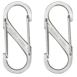 2 s-biner moschettoni doppi in acciaio inox acciaio