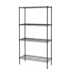 Scaffale filo acciaio 4 ripiani 35,2x90,7x137,2 cm 110 kg/ripiano