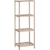 Scaffale in legno di abete 4 ripiani 35x30x100 cm