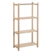 Scaffale in legno Natura 4 ripiani 131,5x65x30 cm 40 kg/ripiano