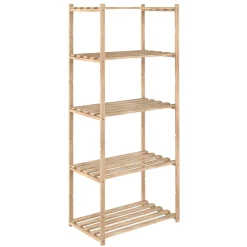 Scaffale in legno Natura 5 ripiani 171x65x40 cm 40 kg/ripiano