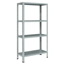 Scaffale in metallo zincato Crosser 4 ripiani 75x30x142 cm 40 kg/ripiano
