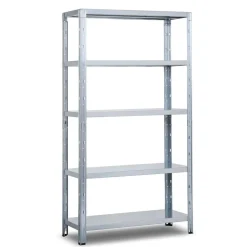 Scaffale in metallo zincato Roma 5 ripiani 120x40x188 cm 200 kg/ripiano