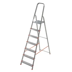 Scala casalinga in alluminio Gierre 7 gradini p/max 150 kg