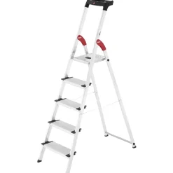 Scala in alluminio Profistep XXL 5 gradini extra larghi