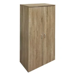 Scarpiera 2 ante e 7 ripiani pannello truciolare 55x34x112 cm sonoma