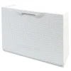 Scarpiera componibile in polipropilene rattan 51x17,3x40,1 cm bianco