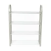 Scarpiera 4 livelli in metallo e plastica 49,5x18,4xH65 cm