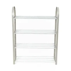 Scarpiera 4 livelli in metallo e plastica 49,5x18,4xH65 cm