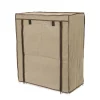 Scarpiera 4 livelli in tnt 59x29x72 cm marrone
