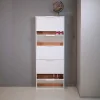Scarpiera 5 ribalte 173,5x65x15 cm bianco