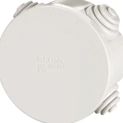 Scatola di derivazione da parete tonda Ø 80x40 mm IP44 grigio
