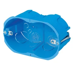 Scatola per cartongesso 3 posti blu