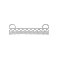 Scorrevole per binario tenda universale in PVC bianco 20 pz