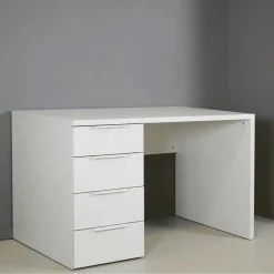 Scrivania 4 cassetti 78x110x60 cm bianco
