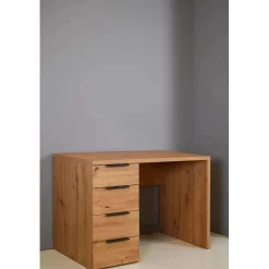 Scrivania 4 cassetti 78x110x60 cm quercia