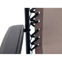 Sedia a sdraio reclinabile con braccioli Longwood taupe