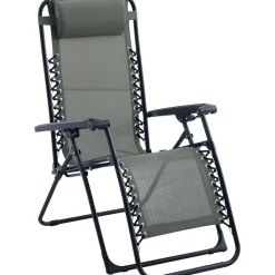 Sedia a sdraio reclinabile con braccioli Longwood verde scuro