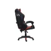 Sedia Gaming ergonomica in similpelle 65x63 H 115/125 cm rosso e nero