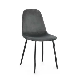 Sedia Irelia velluto grigio scuro