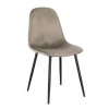 Sedia New Irelia nero/vel.tortora