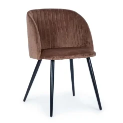 Sedia Queen velvet ruggine