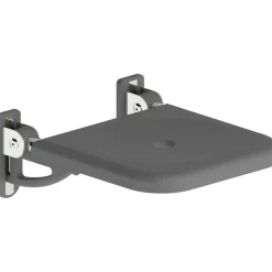 Sedile a parete pieghevole 43x18 cm antracite