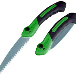 Sega pieghevole per giardino lama a doppio dente