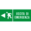Segnaletica di sicurezza "Uscita di emergenza" sinistra 31 x 14 cm